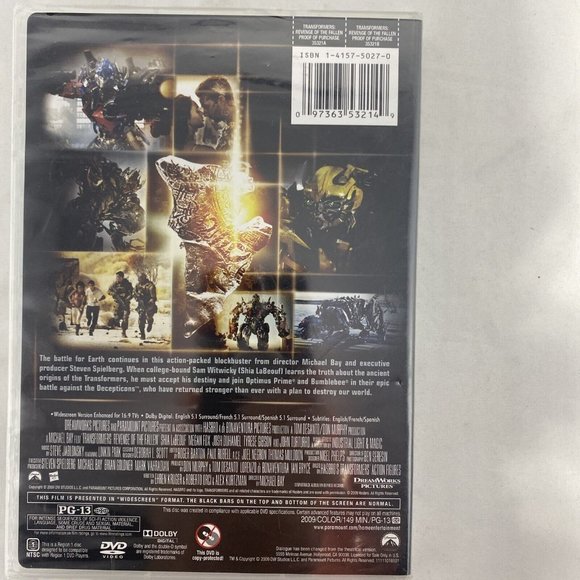 Transformers: Revenge of the Fallen (Single-Disc Edition) - DVD - Sealed - Picture 2 of 2